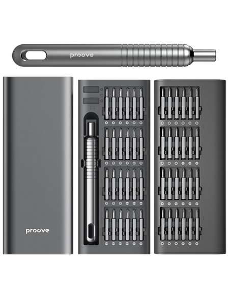Set de șurubelnițe Proove Fixer 51in1, Gri