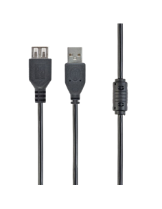 Удлинитель Cablexpert CCF-USB2-AMAF-6, USB Type-A (M)/USB Type-A (F), 1,8м, Чёрный