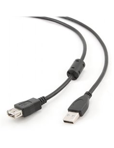 Удлинитель Cablexpert CCF-USB2-AMAF-6, USB Type-A (M)/USB Type-A (F), 1,8м, Чёрный 2