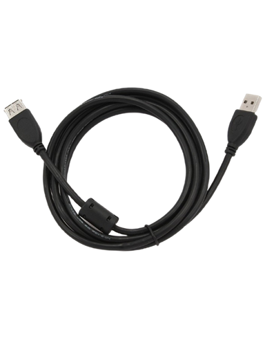Удлинитель Cablexpert CCF-USB2-AMAF-6, USB Type-A (M)/USB Type-A (F), 1,8м, Чёрный