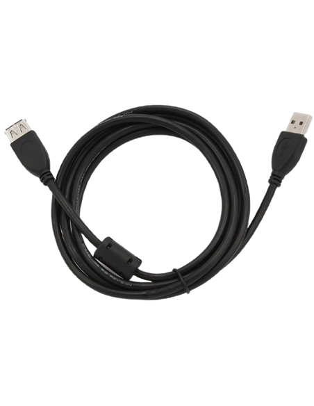 Cablu prelungitor Cablexpert CCF-USB2-AMAF-6, USB Type-A (M)/USB Type-A (F), 1,8m, Negru