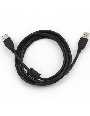 Cablu prelungitor Cablexpert CCF-USB2-AMAF-6, USB Type-A (M)/USB Type-A (F), 1,8m, Negru