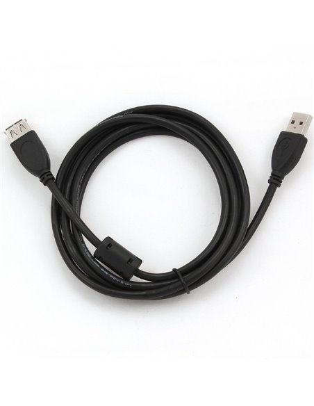 Удлинитель Cablexpert CCF-USB2-AMAF-6, USB Type-A (M)/USB Type-A (F), 1,8м, Чёрный