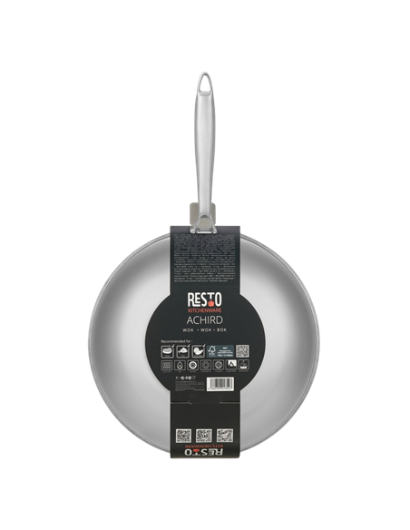 Tigaie WOK RESTO 95349, 28cm, Oțel inoxidabil