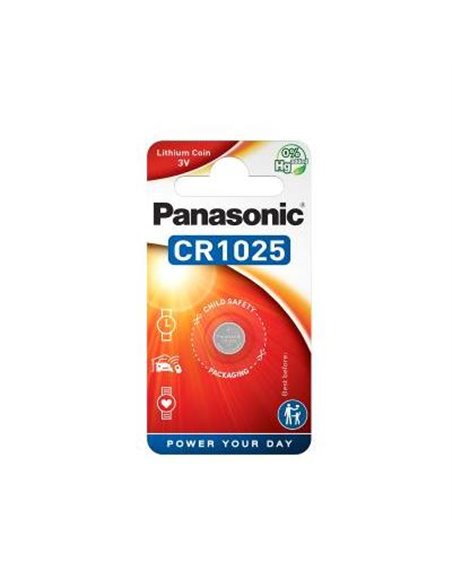 Дисковые батарейки Panasonic CR-1025EL, CR1025, 1шт.