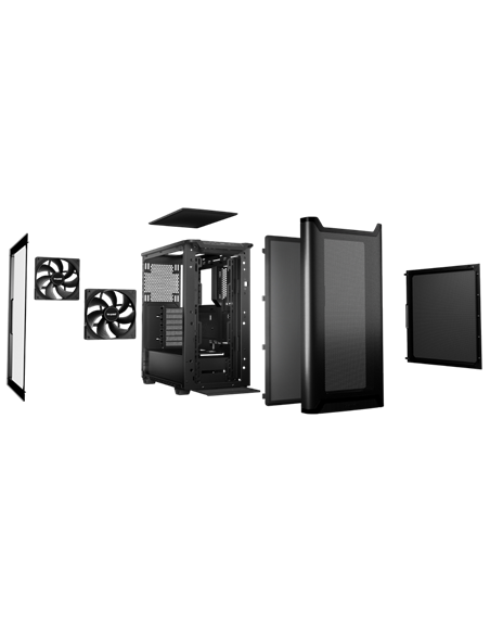Carcasă PC be quiet! Pure Base 501 Airflow, Midi-Tower, Fără PSU, Negru