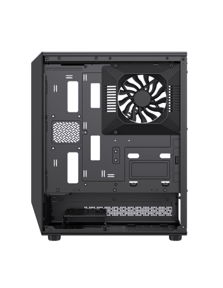 Carcasă PC Gamemax Vista COC AB, Midi-Tower, Fără PSU, Negru