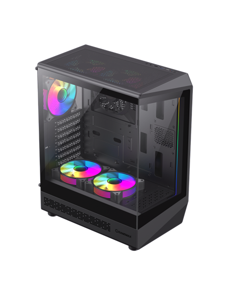 Компьютерный корпус Gamemax Vista COC AB, Midi-Tower, Без блока питания, Чёрный Компьютерный корпус Gamemax Vista COC AB, Midi-Tower, Без блока питания, Чёрный