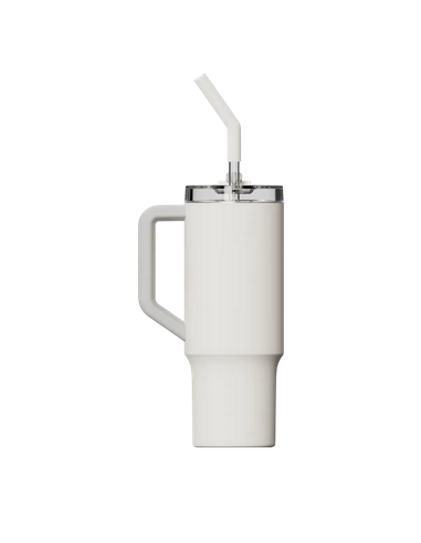 Cană termos Xiaomi Straw Mug, 1L, Alb