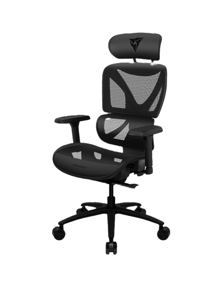 Scaun Gaming ThunderX3 XTC, Plasă Respirabilă, PU Piele, Negru