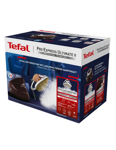 Утюг с парогенератором Tefal GV9721E0, 3000Вт, Бордовый