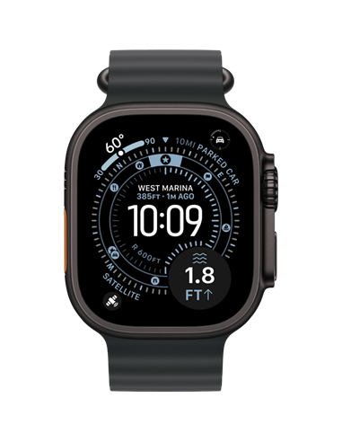 Ceas inteligent Apple Watch Ultra 3, 49mm, Black Ocean