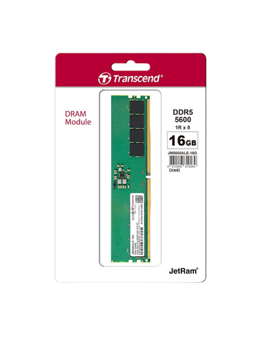 Memorie RAM Transcend JetRam, DDR5 SDRAM, 5600 MHz, 16GB, JM5600ALE-16G
