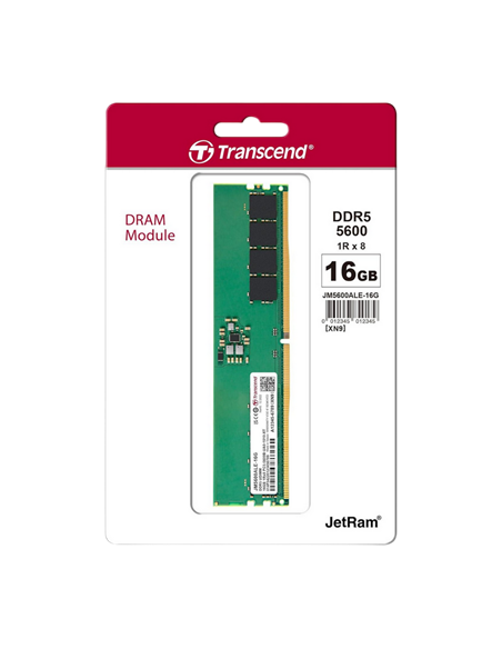 Memorie RAM Transcend JetRam, DDR5 SDRAM, 5600 MHz, 16GB, JM5600ALE-16G