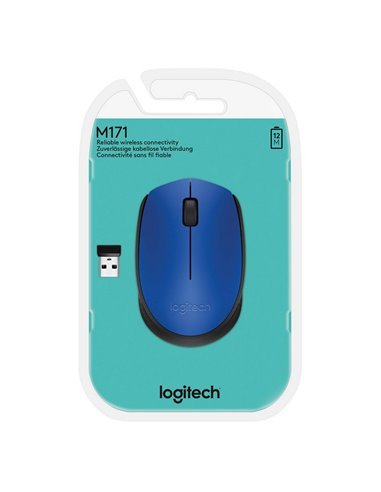 Беcпроводная мышь Logitech M171, Синий