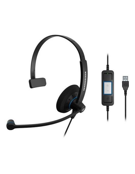 Headset EPOS SC 30 USB Mono, ActiveGard®, Mic Noise-cancelling, volume/mute control, cable 2m