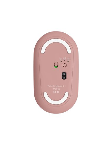 Mouse Wireless Logitech Pebble Mouse 2 M350s, Tonal Rose