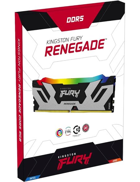 Memorie operativa Kingston FURY® Renegade Silver RGB DDR5-6000 48GB