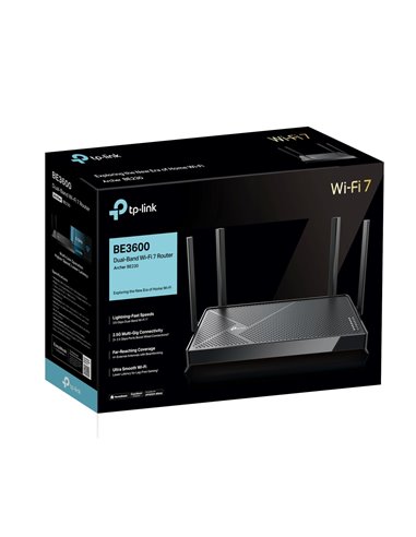 Wi-Fi Router TP-LINK Archer BE230/ AX3600 Dual Band / Wi-Fi7 / 2.5Gigabit / 4 external antennas