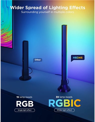 Banda LED pentru TV Govee TV Backlight 3 Lite Kit t (55”-65” + Light Bars 40”-70”)