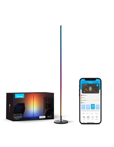 Lampa de podea GOVEE RGBICW Floor Lamp, Wi-Fi + BT, Multicolor + Extra White LEDs