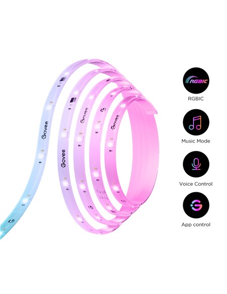 Banda LED GOVEE RGBIC S LED / 10m / Multicolor / Wi-Fi / Bluetooth