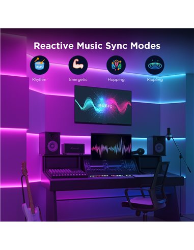 Banda LED GOVEE RGBIC S LED / 10m / Multicolor / Wi-Fi / Bluetooth