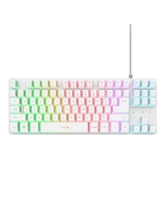 Tastatura Gaming Trust GXT 833W Thado TKL, USB, White
