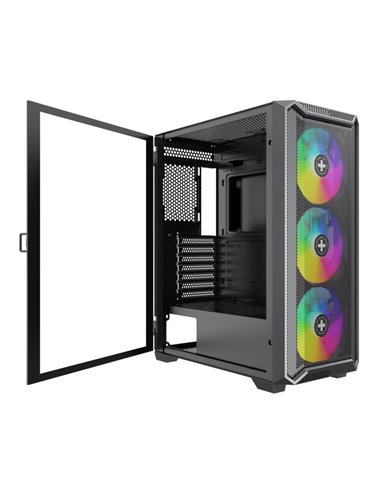 Carcasa XILENCE XILENT BLADE II | X613.ARGB/ no PSU/ Side panel/ ATX/ Black