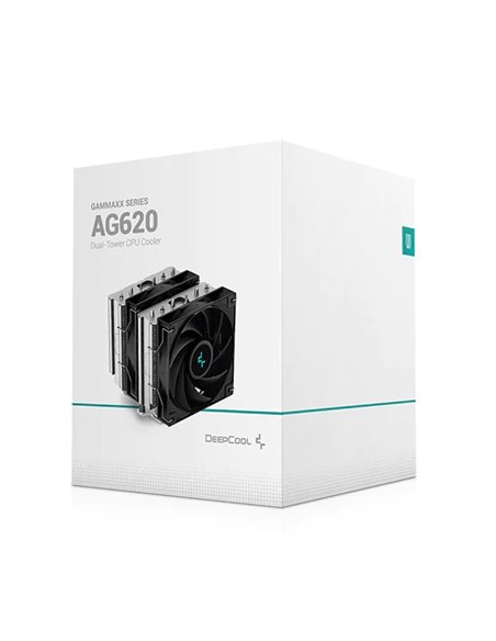Cooler DEEPCOOL AG620 / Universal / 260W / 300~1850rpm, <29.4dBA / 67.88CFM / Black Cooler DEEPCOOL AG620 / Universal / 260W / 300~1850rpm, <29.4dBA / 67.88CFM / Black