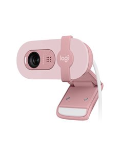 Camera web Logitech Brio 100 / 1080p/30fps / privacy shutter / mic / USB-A / Rose