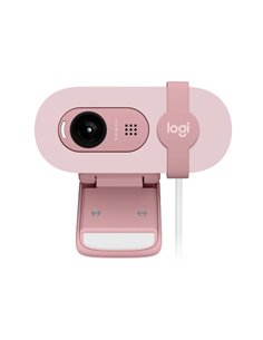 Camera web Logitech Brio 100 / 1080p/30fps / privacy shutter / mic / USB-A / Rose 2