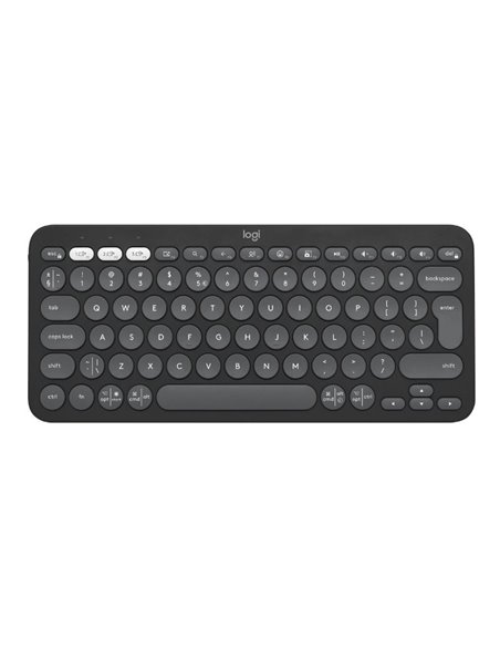 Tastatura Wireless Logitech Pebble Keys2 K380s / Bluetooth / Graphite