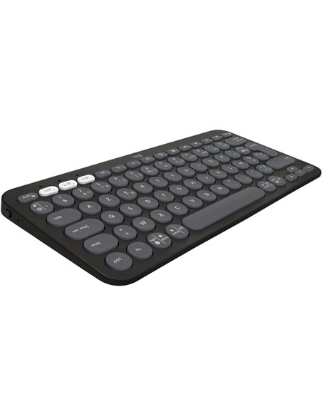 Tastatura Wireless Logitech Pebble Keys2 K380s / Bluetooth / Graphite