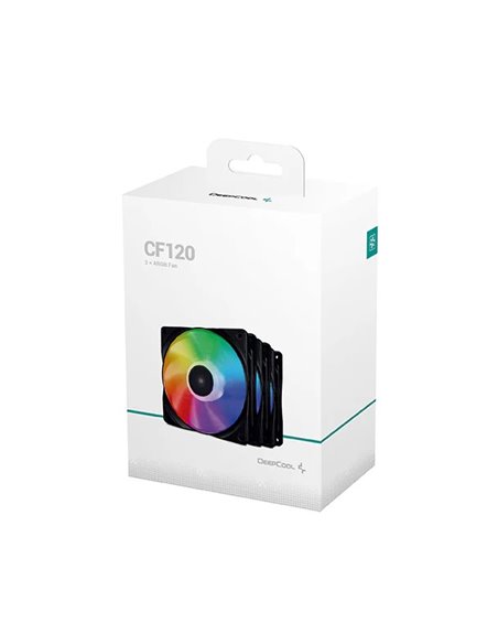 Cooler pentru carcase DEEPCOOL ”CF120-3IN1” / 3 x A-RGB LED 120mm / Black