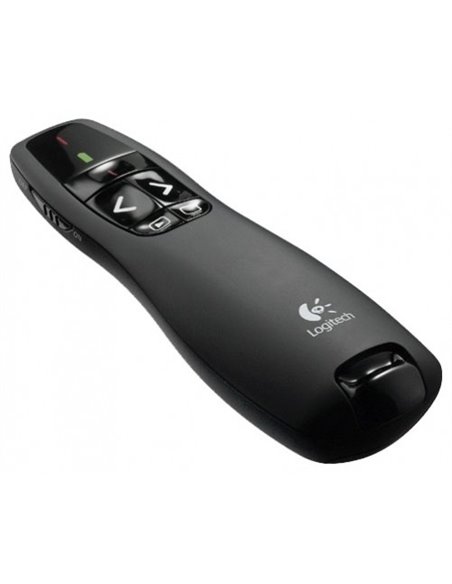 Presenter Logitech Wireless R400, Red laser pointer, Intuitive slideshow controls , Up to 15-meter range, Battery indicator