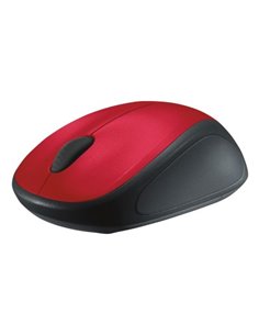 Logitech Wireless Mouse M235 Red, Optical Mouse, Nano receiver, Red/Black, Retail 2