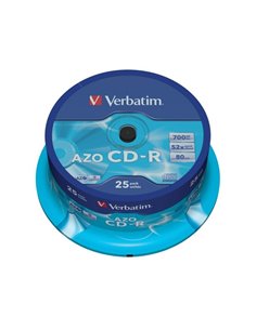Verbatim DataLifePlus CD-R AZO 700MB 52X CRYSTAL SURFACE - Spindle 25pcs.