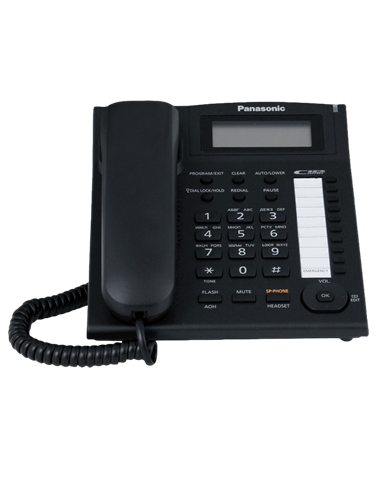 Telefon cu fir Panasonic KX-TS2388, Negru
