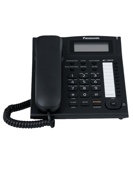 Telefon cu fir Panasonic KX-TS2388, Negru