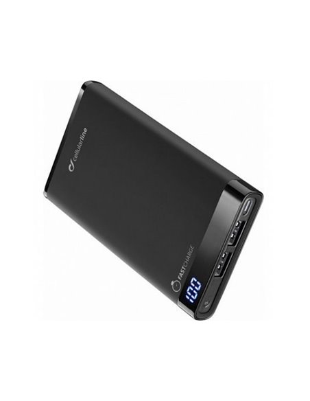 Acumulator extern Cellularline FreePower MANTA 8000 Wireless, 8mAh, Negru