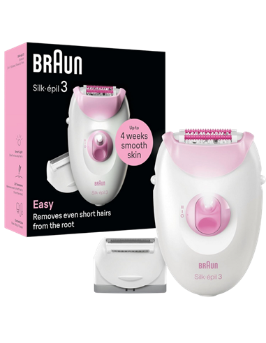 Epilator Braun SE3031, Alb
