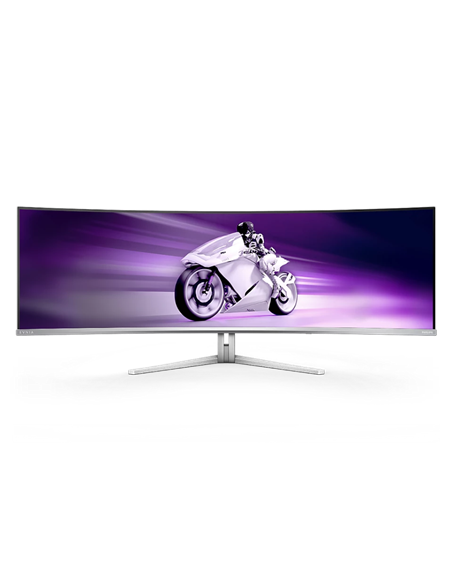 49" Monitor Gaming Philips 49M2C8900, QD OLED 5120x1440 Dual QHD, Alb