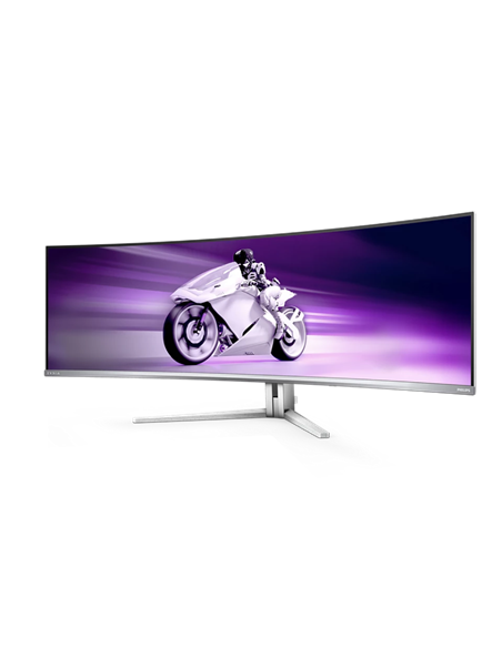 49" Monitor Gaming Philips 49M2C8900, QD OLED 5120x1440 Dual QHD, Alb