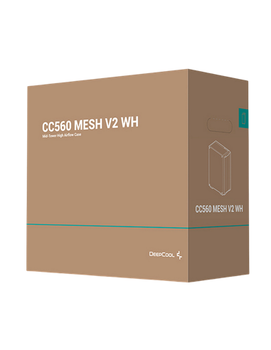 Компьютерный корпус Deepcool CC560 Mesh V2 WH, Midi-Tower, Без блока питания, Белый