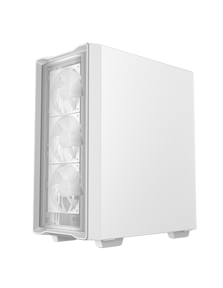 Carcasă PC Deepcool CC560 Mesh V2 WH, Midi-Tower, Fără PSU, Alb