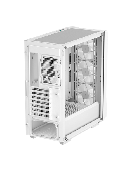 Carcasă PC Deepcool CC560 Mesh V2 WH, Midi-Tower, Fără PSU, Alb