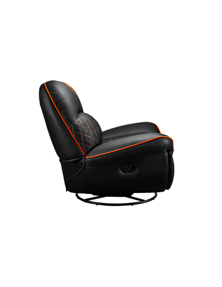 Scaun Gaming Cougar Overlord, PU Piele, Negru | Portocaliu