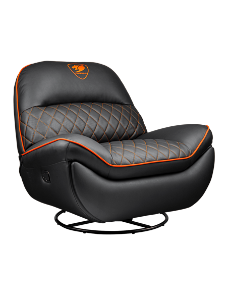 Scaun Gaming Cougar Overlord, PU Piele, Negru | Portocaliu