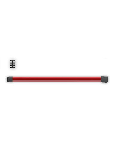 DEEPCOOL ”EC300-CPU8P-RD”, RED, Extension cable 8 (4+4)-pin ATX, 18AWG fiber wire and a high-quality terminal, wire length 300mm